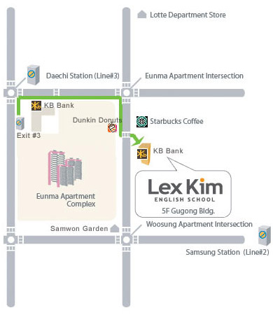 Lex Kim English School Map